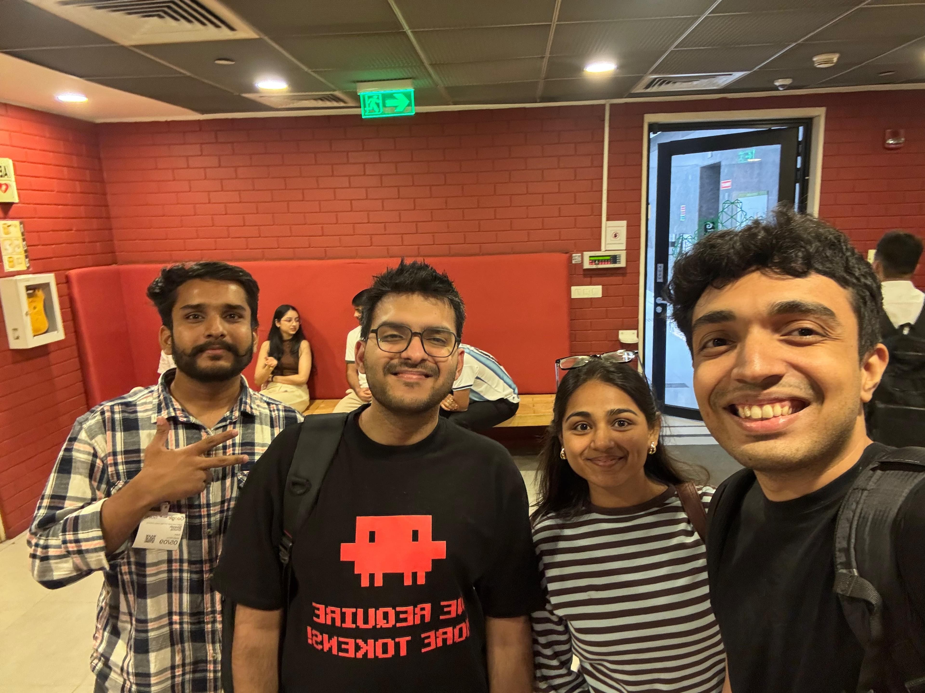 Noteweave team members together at an event